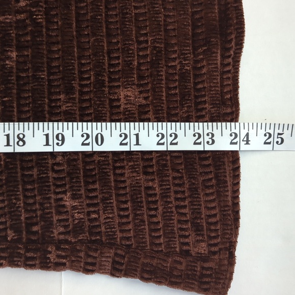 Kathie Lee Collection Turtleneck Short Sleeve Top L Brown - Picture 11 of 11